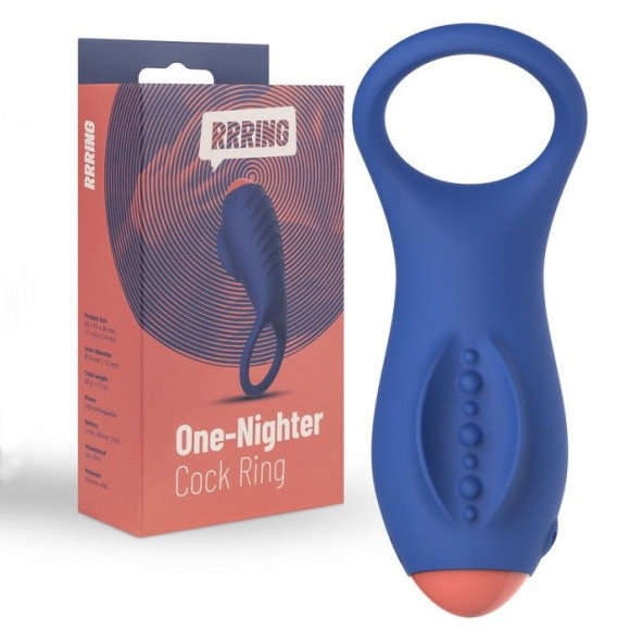 Синее эрекционное кольцо RRRING One Nighter Cock Ring Синее эрекционное кольцо RRRING One Nighter Cock Ring