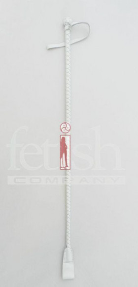 Стек спанкерный с наконечником-хлопушкой белого цвета - 75 см. Стек спанкерный с наконечником-хлопушкой белого цвета - 75 см.