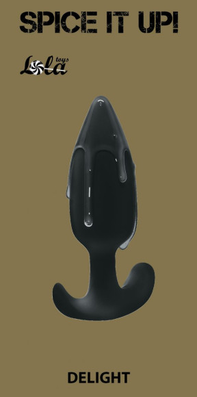 Чёрная анальная пробка Delight - 10,5 см. Чёрная анальная пробка Delight - 10,5 см.