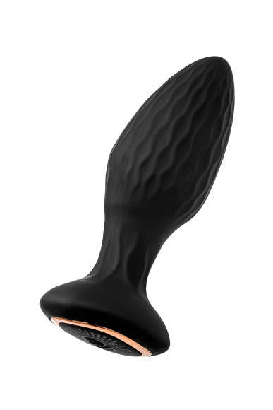 Черная анальная вибровтулка Tucana с ротацией и управлением через приложение - 12 см. Черная анальная вибровтулка Tucana с ротацией и управлением через приложение - 12 см.