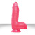 Ярко-розовый фаллоимитатор на присоске GELEE MANNYS CANDY - 22 см. 