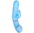 Голубой вибратор с клиторальным отростком SEE YOU SPOT ON