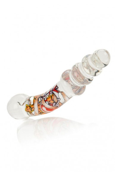 Двухсторонняя анальная пробка Inked Glass Dual Probe - 19 см.