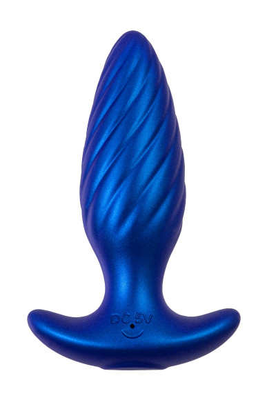 Синяя анальная вибровтулка Closs с управлением через приложение Синяя анальная вибровтулка Closs с управлением через приложение