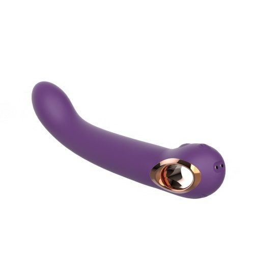 Фиолетовый силиконовый вибратор - 22,1 см. Фиолетовый силиконовый вибратор - 22,1 см.