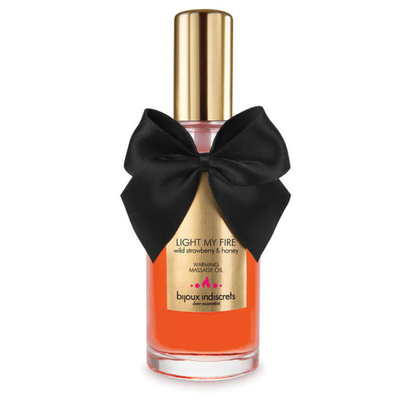 Разогревающее массажное масло LIGHT MY FIRE с ароматом клубники и меда - 100 мл. Разогревающее массажное масло LIGHT MY FIRE с ароматом клубники и меда - 100 мл.