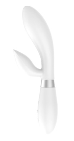 Белый вибратор-кролик Indeep Malena - 21,5 см. Белый вибратор-кролик Indeep Malena - 21,5 см.