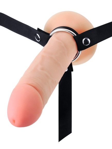 Мужской полый страпон на регулируемых ремешках - 22 см. Мужской полый страпон на регулируемых ремешках - 22 см.