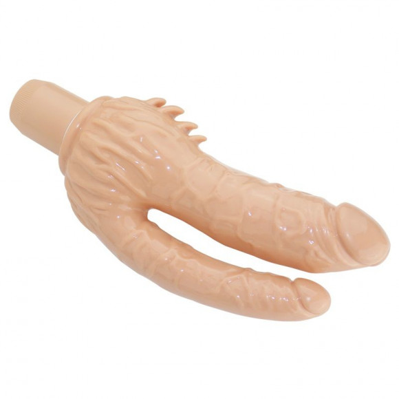 Телесный анально-вагинальный вибратор Penetrator Double Dong - 20 см. Телесный анально-вагинальный вибратор Penetrator Double Dong - 20 см.