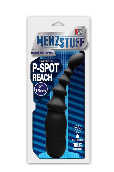 Чёрный вибромассажёр простаты MENZSTUFF P-SPOT REACH VIBE Чёрный вибромассажёр простаты MENZSTUFF P-SPOT REACH VIBE