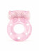 Розовое эрекционное виброкольцо с бабочкой Розовое эрекционное виброкольцо с бабочкой