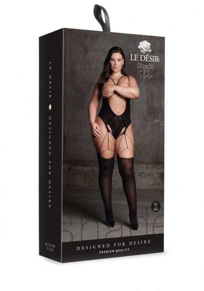 Эффектный боди-комбинезон Elara VII Bodystocking with Open Cups Эффектный боди-комбинезон Elara VII Bodystocking with Open Cups