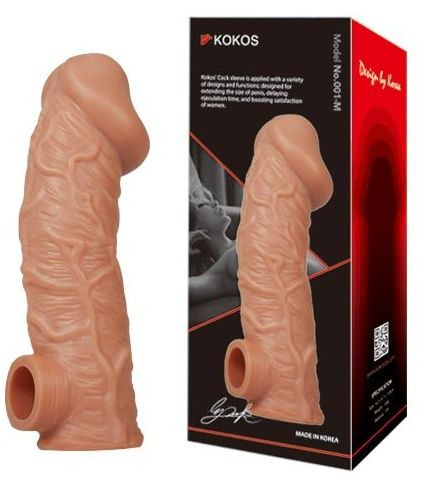 Телесная насадка на фаллос с отверстием для мошонки Cock Sleeve 001 Size L - 17,6 см. Телесная насадка на фаллос с отверстием для мошонки Cock Sleeve 001 Size L - 17,6 см.