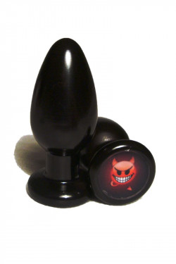 Анальная пробка с изображением  Чертенок  - 8 см.