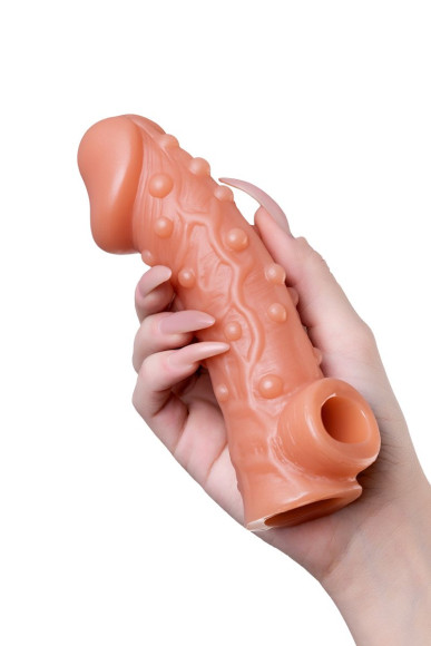 Телесная насадка на фаллос с отверстием для мошонки Cock Sleeve 002 Size M - 15,6 см. Телесная насадка на фаллос с отверстием для мошонки Cock Sleeve 002 Size M - 15,6 см.