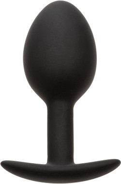 Черная анальная пробка из силикона Weighted Silicone Plug - 7,5 см. Черная анальная пробка из силикона Weighted Silicone Plug - 7,5 см.