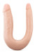 Телесный анально-вагинальный фаллоимитатор Dr. Double - 31,8 см.