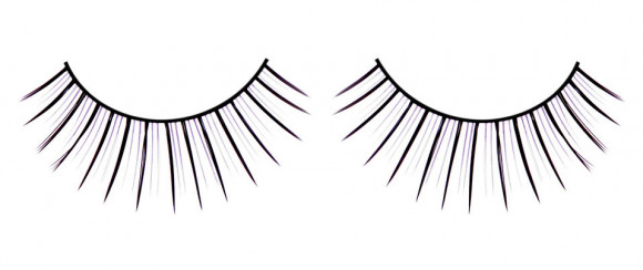 Чёрные накладные разделенные ресницы Deluxe