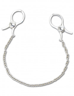 Металические зажимы на соски NIPPLE C-CLAMPS с цепью Металические зажимы на соски NIPPLE C-CLAMPS с цепью