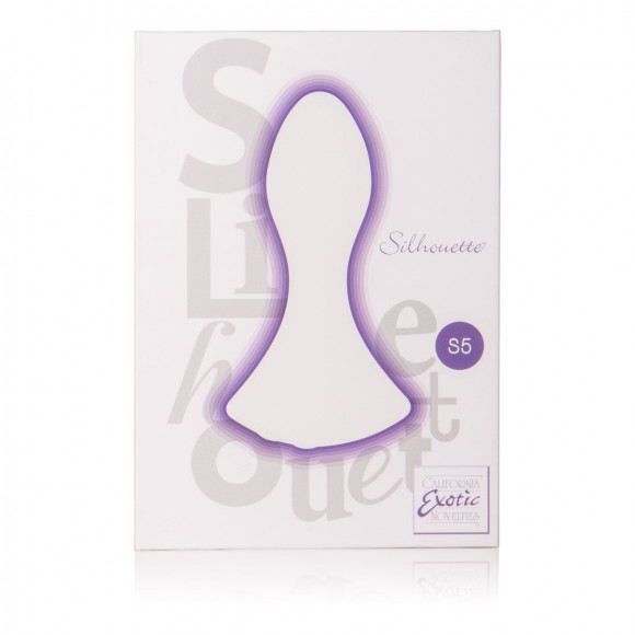 Перезаряжаемый фиолетовый вибромассажер Silhouette S5 - 10,25 см.