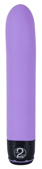 Фиолетовый вибратор G-точки Smile Genius - 20 см. Фиолетовый вибратор G-точки Smile Genius - 20 см.