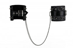 Чёрные наручники Darksy с шипами