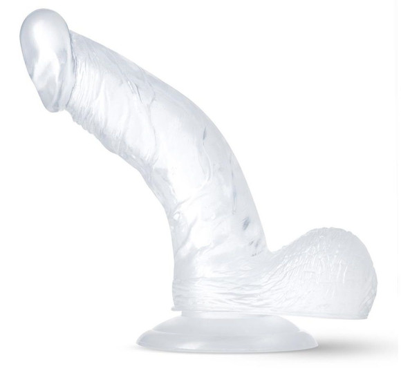 Прозрачный фаллоимитатор-реалистик Sparkle - 16,5 см. Прозрачный фаллоимитатор-реалистик Sparkle - 16,5 см.
