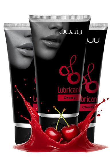Набор из 3 съедобных лубрикантов JUJU со вкусом вишни Набор из 3 съедобных лубрикантов JUJU со вкусом вишни