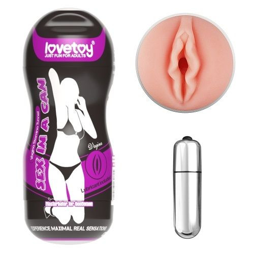 Мастурбатор-вагина Sex In A Can Vagina Stamina Tunnel Vibrating с вибрацией Мастурбатор-вагина Sex In A Can Vagina Stamina Tunnel Vibrating с вибрацией