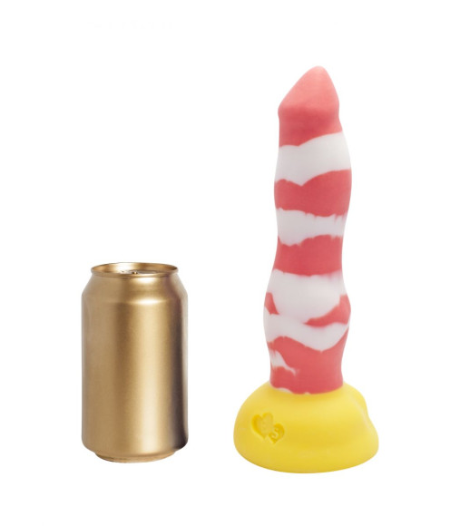 Красно-белый фаллоимитатор Лис Medium - 24 см. Красно-белый фаллоимитатор Лис Medium - 24 см.