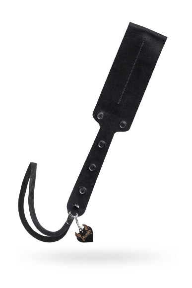 Черный кожаный пэддл - 32 см.