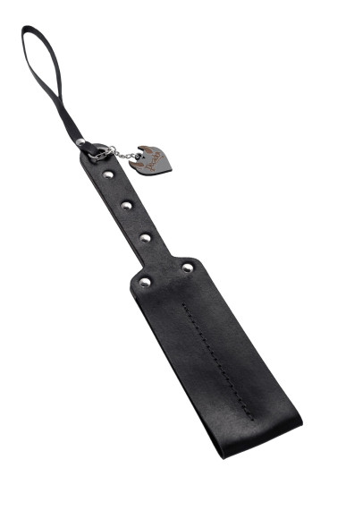 Черный кожаный пэддл - 32 см.