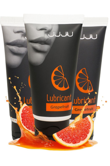 Набор из 3 съедобных лубрикантов JUJU со вкусом грейпфрута Набор из 3 съедобных лубрикантов JUJU со вкусом грейпфрута
