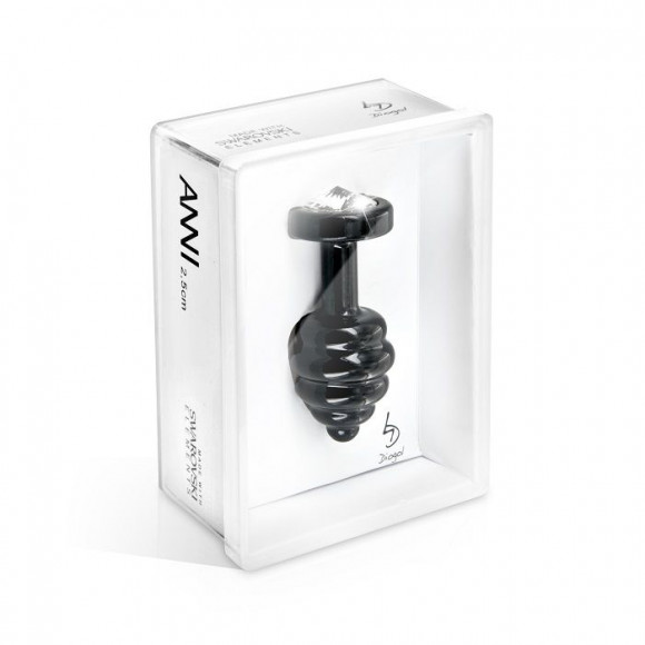 Большой чёрный винтовой плаг ANNI Ano black T2 - 7,5 см. Большой чёрный винтовой плаг ANNI Ano black T2 - 7,5 см.