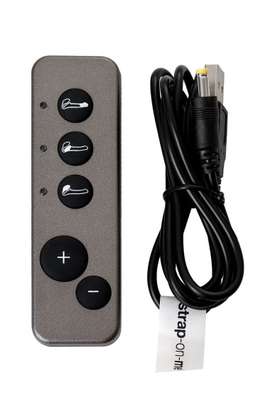 Черный безремневой вибрострапон Vibrating Bendable Strap-On - size L Черный безремневой вибрострапон Vibrating Bendable Strap-On - size L