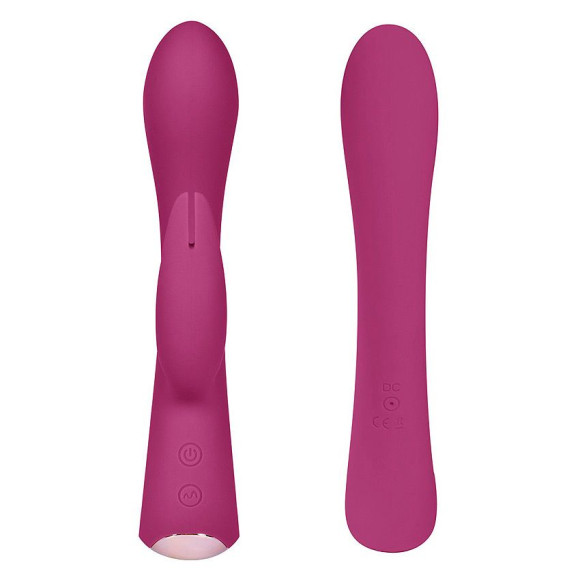 Бордовый вибромассажер-кролик 5 Silicone Bunny Love - 19,1 см. Бордовый вибромассажер-кролик 5 Silicone Bunny Love - 19,1 см.