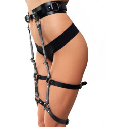 Стильные черные гартеры на регулируемых ремешках Стильные черные гартеры на регулируемых ремешках