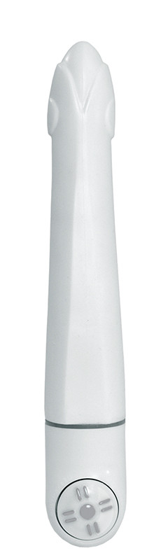 Белый вибратор Karma - 17,5 см. Белый вибратор Karma - 17,5 см.
