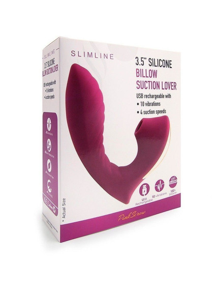 Ярко-розовый вибромассажер с вакуумной стимуляцией клитора Ярко-розовый вибромассажер с вакуумной стимуляцией клитора