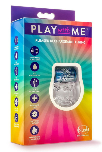 Фиолетовое эрекционное виброкольцо Pleaser Rechargeable C-Ring Фиолетовое эрекционное виброкольцо Pleaser Rechargeable C-Ring