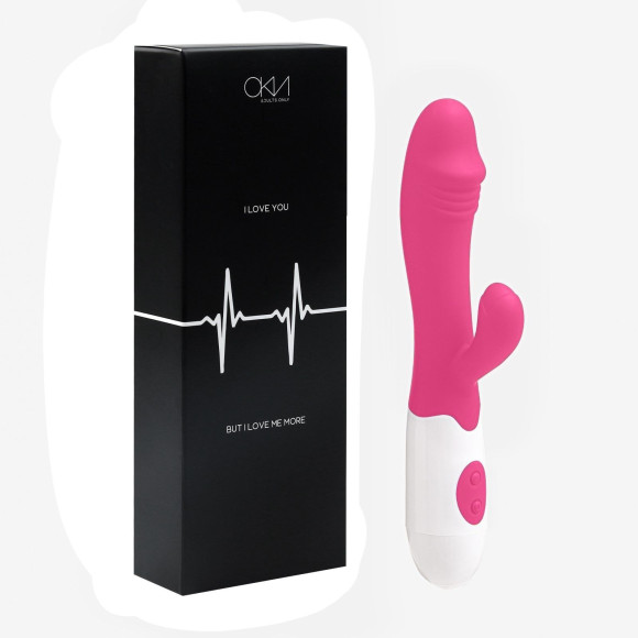 Розовый вибратор-кролик WOW с 30 режимами вибрации - 19,5 см. Розовый вибратор-кролик WOW с 30 режимами вибрации - 19,5 см.