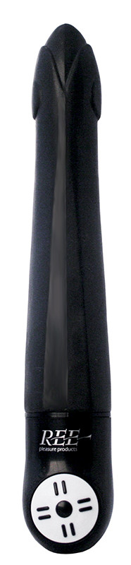 Чёрный вибромассажёр Karma - 17,8 см. Чёрный вибромассажёр Karma - 17,8 см.