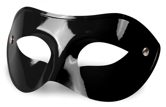 Чёрная гладкая маска на глаза Чёрная гладкая маска на глаза