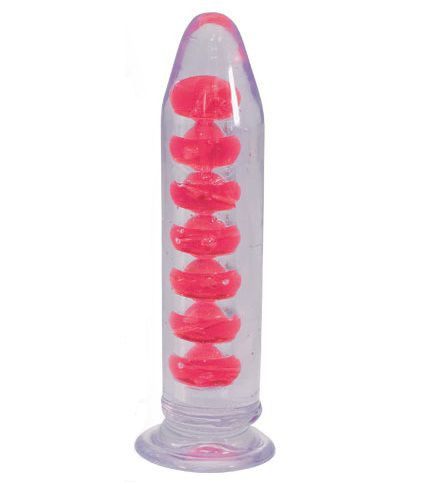 Прозрачная анальная пробка с заострённым кончиком и присоской - 17,8 см. Прозрачная анальная пробка с заострённым кончиком и присоской - 17,8 см.