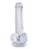 Прозрачный фаллоимитатор King Cock Clear 6 Cock with Balls - 17,8 см. Прозрачный фаллоимитатор King Cock Clear 6 Cock with Balls - 17,8 см.