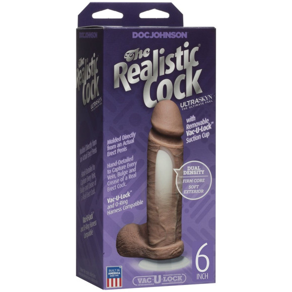 Фаллоимитатор-мулат The Realistic Cock ULTRASKYN 6” - 19,8 см. Фаллоимитатор-мулат The Realistic Cock ULTRASKYN 6” - 19,8 см.