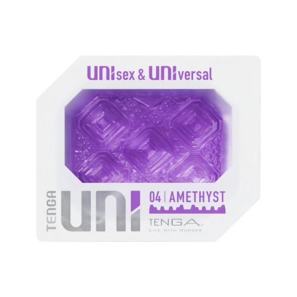 Фиолетовый мастурбатор-стимулятор Tenga Uni Amethyst Фиолетовый мастурбатор-стимулятор Tenga Uni Amethyst