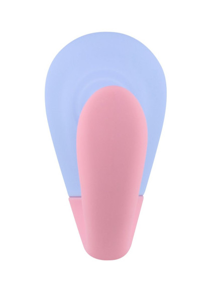 Двухцветный вибростимулятор для пар с пультом ДУ Двухцветный вибростимулятор для пар с пультом ДУ