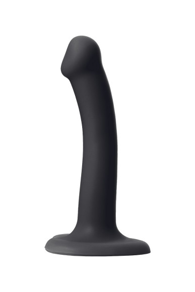 Черный фаллос на присоске Silicone Bendable Dildo S - 17 см. Черный фаллос на присоске Silicone Bendable Dildo S - 17 см.