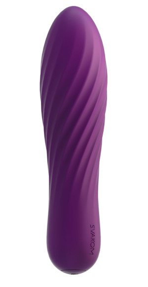 Фиолетовая вибропуля Tulip - 10,6 см. Фиолетовая вибропуля Tulip - 10,6 см.